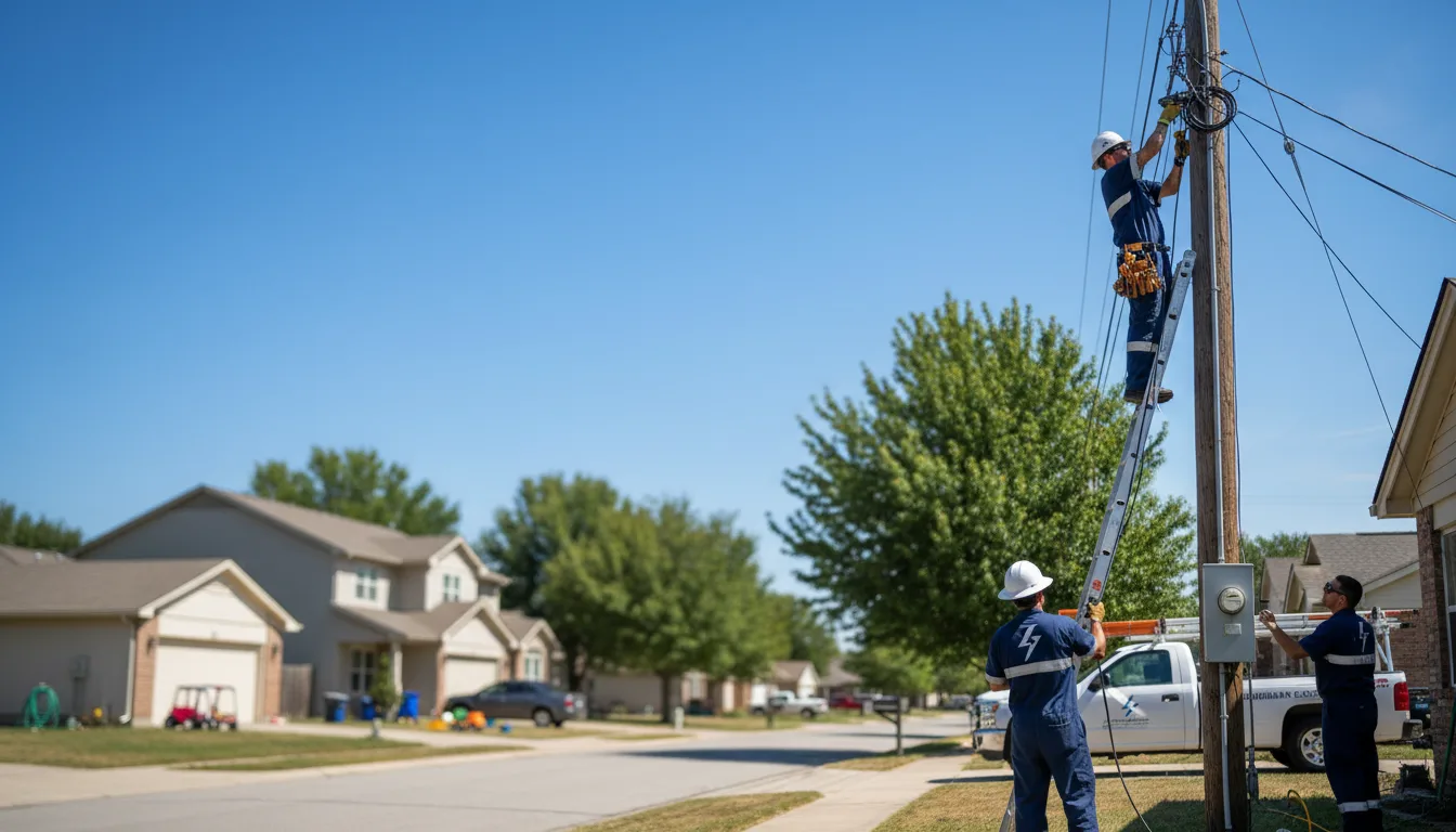 Residential electrician providing installation services in Brocton, IL